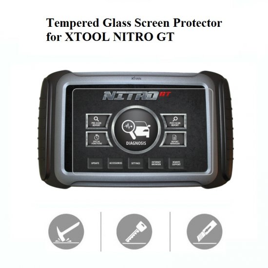 Tempered Glass Screen Protector for XTOOL NITRO GT Tablet - Click Image to Close